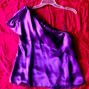 BCBG Maxazria Orchid Off the Shoulder Blouse